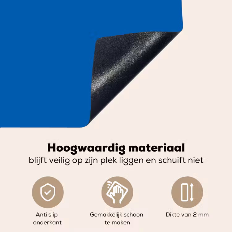 Classic - Azure - Blauw Inductie beschemer met haakjes klein 777 -ky-onderkant-nl