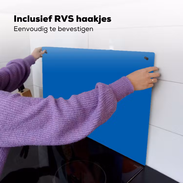 Classic - Azure - Blauw Inductie beschemer met haakjes klein 777 -ky-ophangen-nl