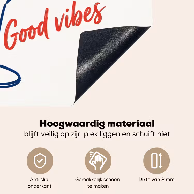 Cocktail - Glas - Illustratie - Blauw - Wit Inductie beschemer met haakjes klein -ky-onderkant-nl