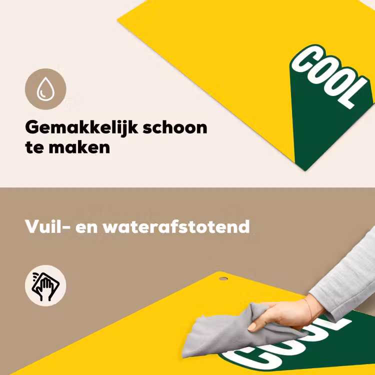 Cool - Geel - Groen Inductie beschemer met haakjes klein -ky-schoon-nl
