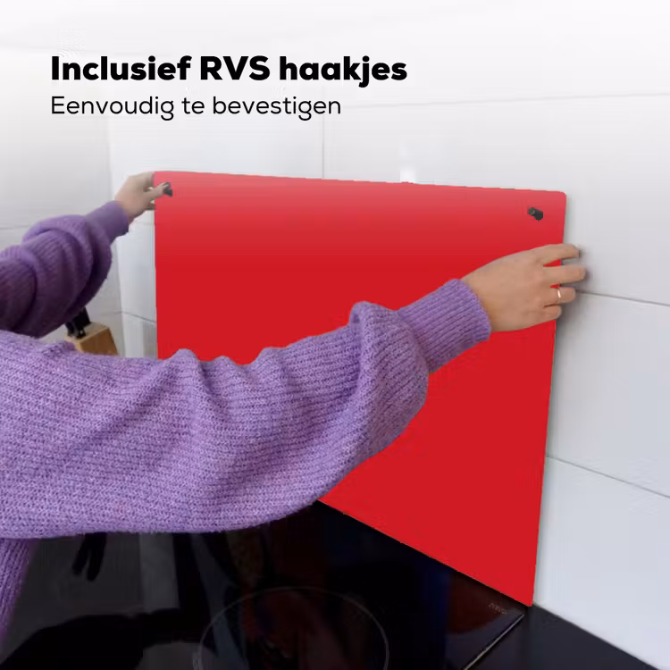 Crimson - Velvet - Rood Inductie beschemer met haakjes klein 777 -ky-ophangen-nl