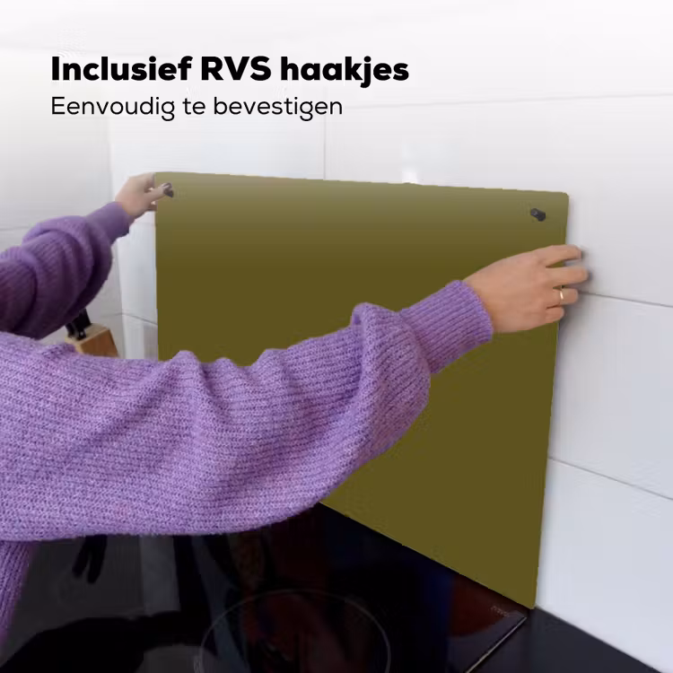 Dark - Olive - Groen Inductie beschemer met haakjes klein 777 -ky-ophangen-nl