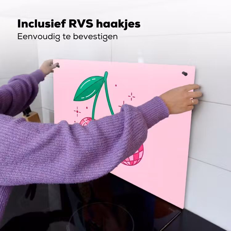 Decoratie - Disco-bal - Feest - Roze Inductie beschemer met haakjes klein -ky-ophangen-nl