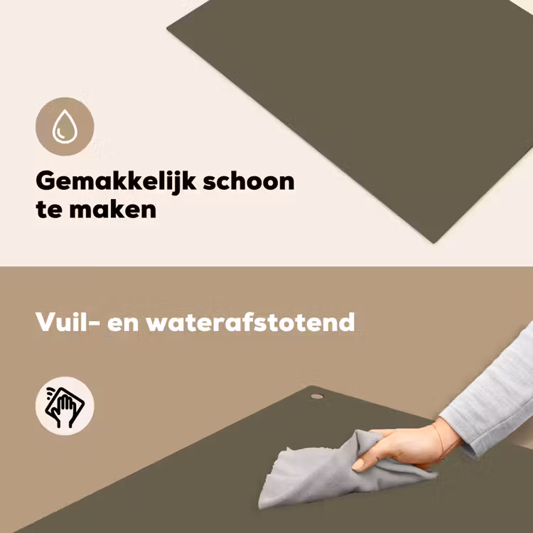 Deep - Khaki - Groen Inductie beschemer met haakjes klein 777 -ky-schoon-nl