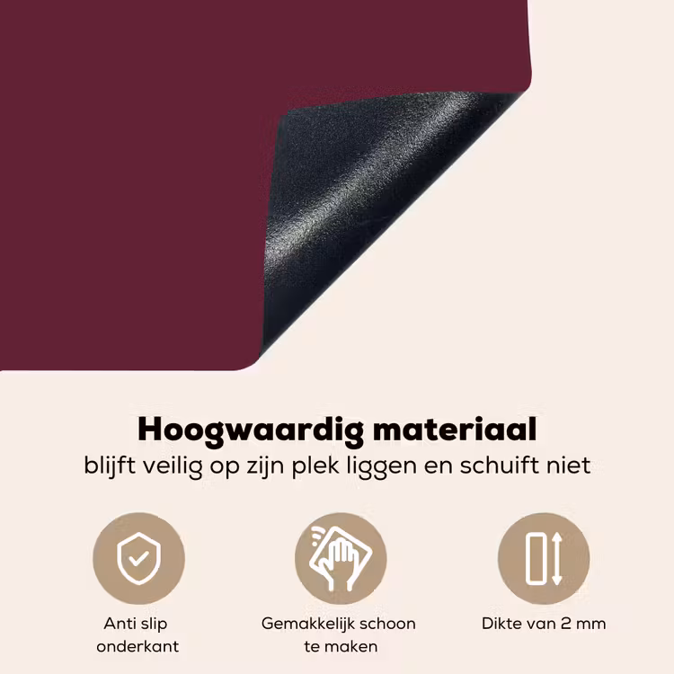 Deep - Plum - Paars Inductie beschemer met haakjes klein 777 -ky-onderkant-nl