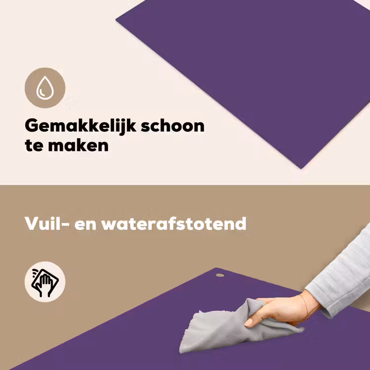 Deep - Plum - Paars Inductie beschemer met haakjes klein 777 -ky-schoon-nl
