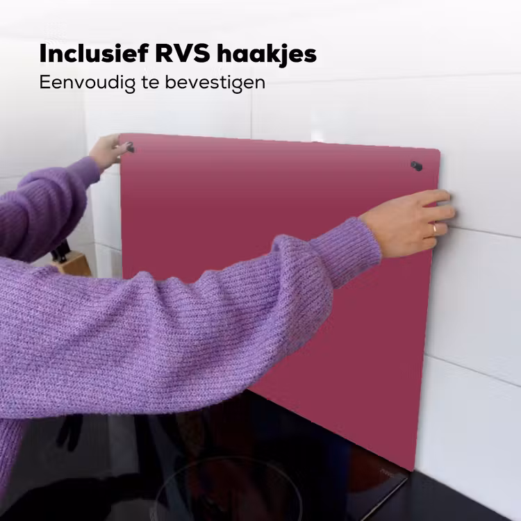 Deep - Rasberry - Rood Inductie beschemer met haakjes klein 777 -ky-ophangen-nl