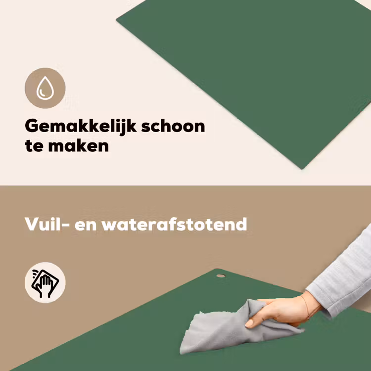 Deep - Sagewood - Groen Inductie beschemer met haakjes klein 777 -ky-schoon-nl