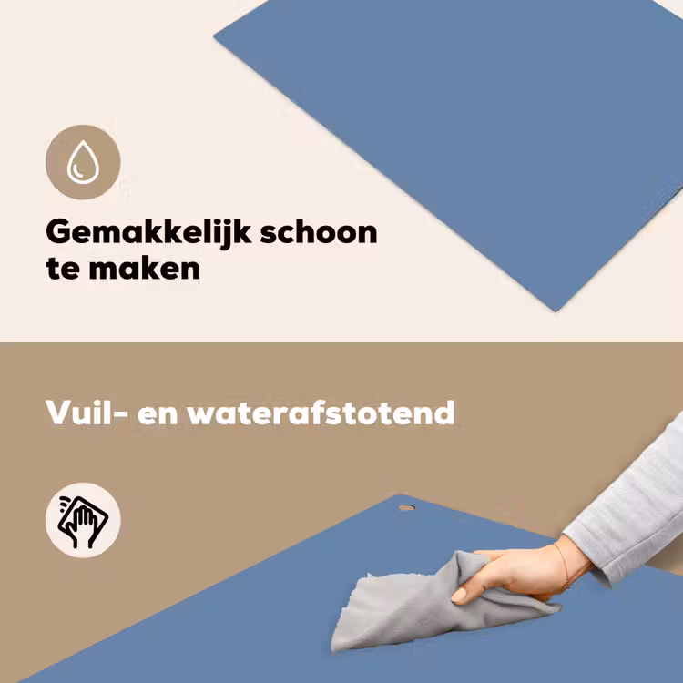 Denim - Breeze - Blauw Inductie beschemer met haakjes klein 777 -ky-schoon-nl