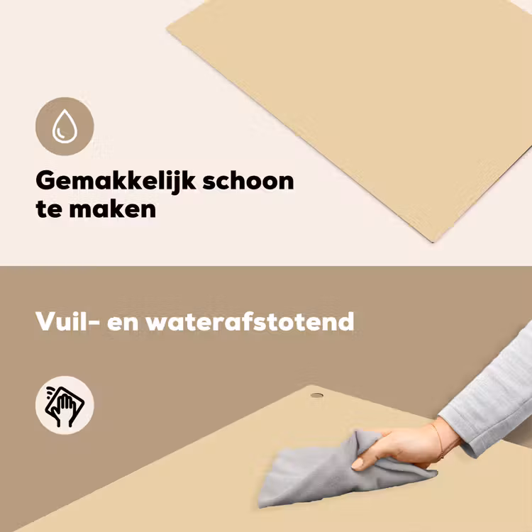 Desert - Sand - Nude Inductie beschemer met haakjes klein 777 -ky-schoon-nl