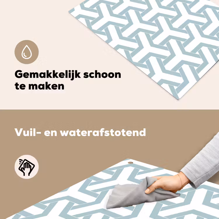 Design - Lijn - Patroon Inductie beschemer met haakjes klein 777 -ky-schoon-nl
