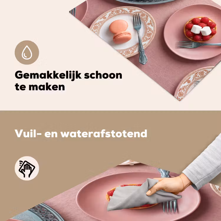 Dessert - Taart - Gebak - Zoet - Roze Inductie beschemer met haakjes klein -ky-schoon-nl