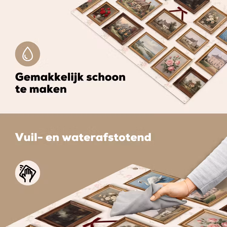 Dier - Kat - Portret - Klassiek Inductie beschemer met haakjes klein -ky-schoon-nl
