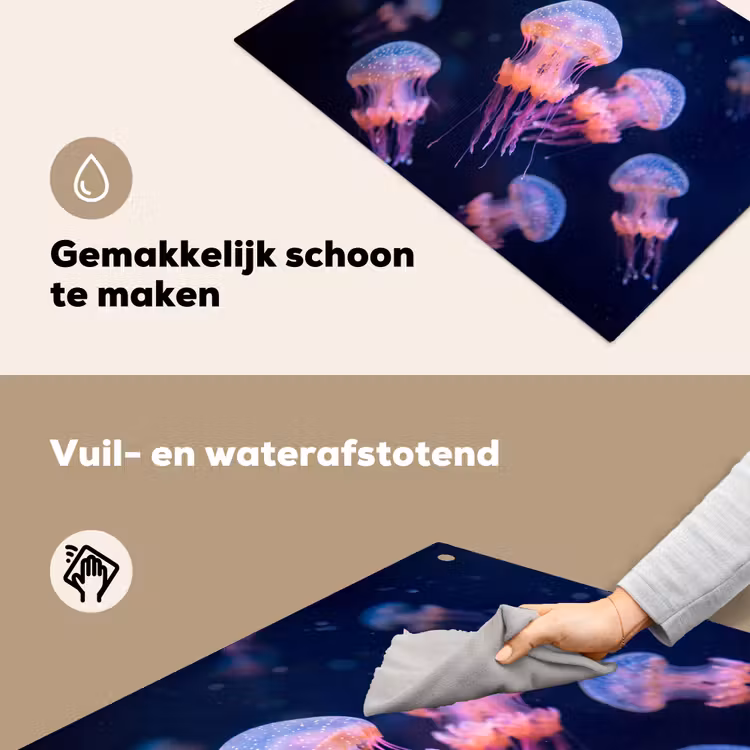 Dier - Onderwater - Natuur - Roze - Mysterieus Inductie beschemer met haakjes klein -ky-schoon-nl