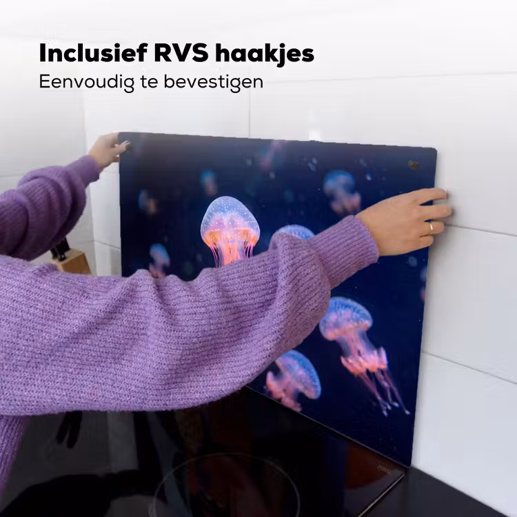 Dier - Onderwater - Natuur - Roze - Mysterieus Inductie beschemer met haakjes klein -ky-ophangen-nl