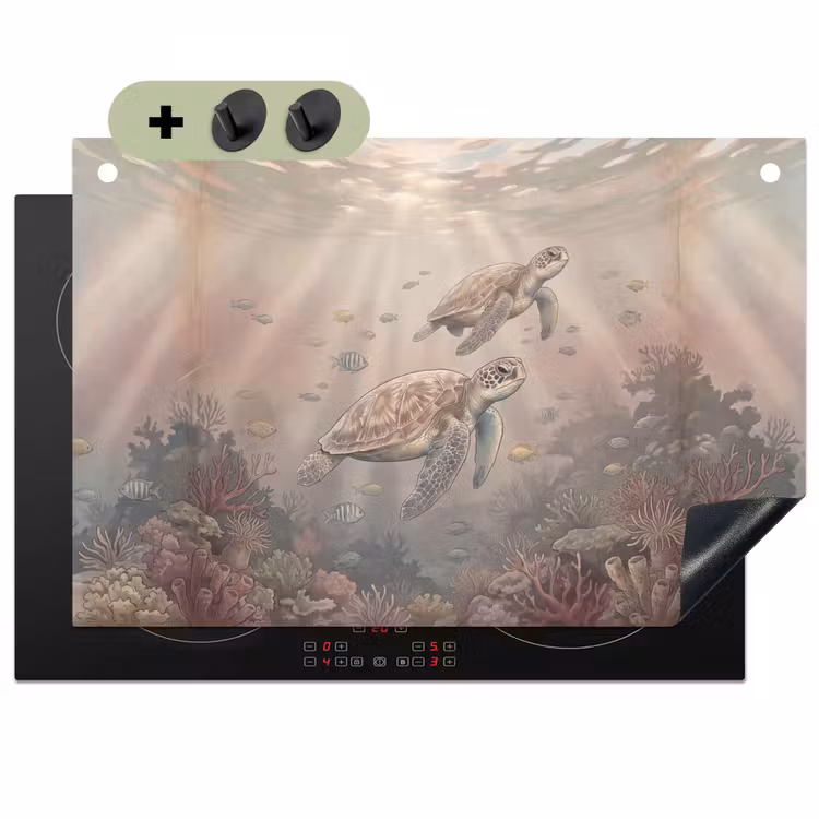 Dier - Onderwater - Oceaan - Illustratie - Zeeleven Inductie beschemer met haakjes klein -3d
