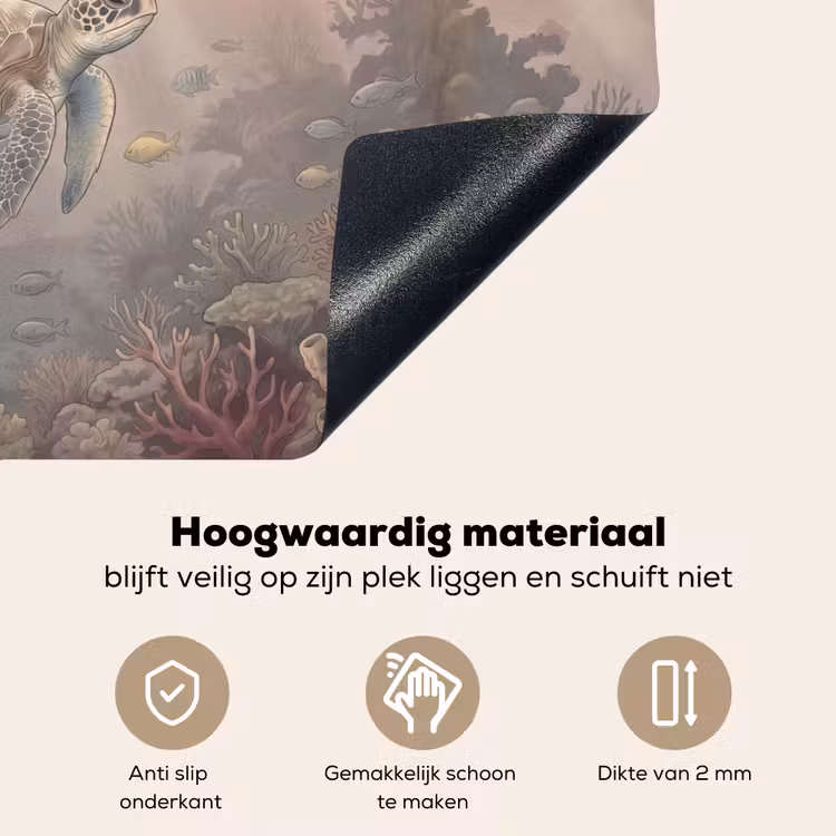 Dier - Onderwater - Oceaan - Illustratie - Zeeleven Inductie beschemer met haakjes klein -ky-onderkant-nl