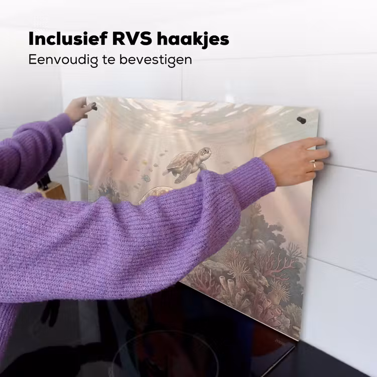 Dier - Onderwater - Oceaan - Illustratie - Zeeleven Inductie beschemer met haakjes klein -ky-ophangen-nl