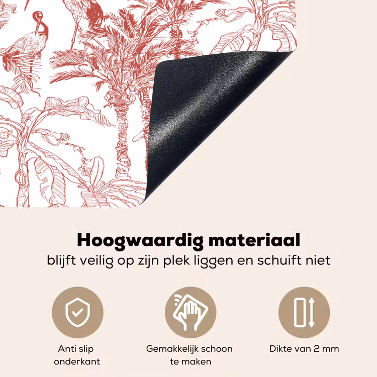 Dieren - Abstract - Rood Inductie beschemer met haakjes klein 777 -ky-onderkant-nl