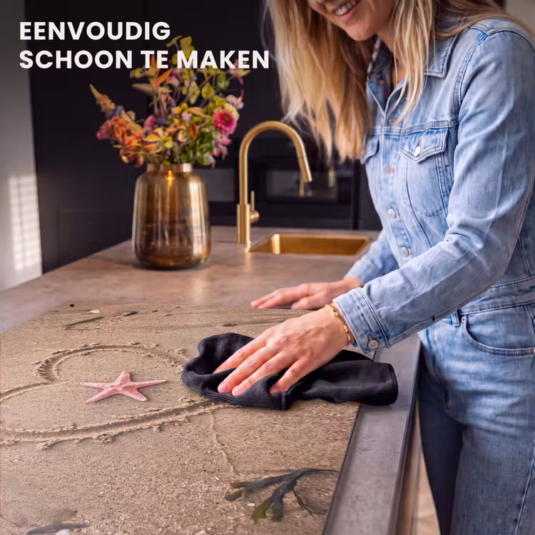 Dieren - Hart - Strand - Zand - Roze Inductie beschemer met haakjes klein -ky-schoon-nl