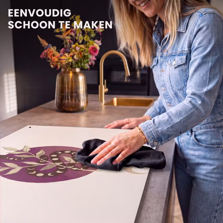 Dieren - Slang - Maan - Mystiek - Abstract Inductie beschemer met haakjes klein -ky-schoon-nl