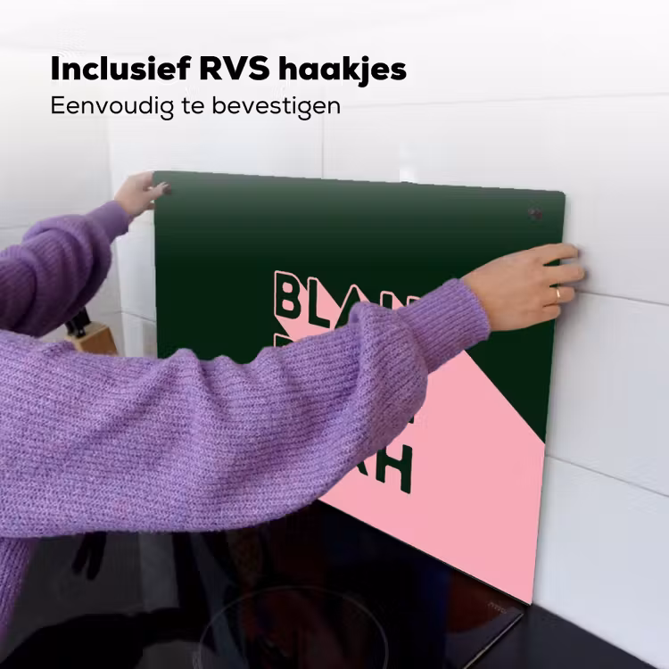 Donkergroen - Tekst - Schaduw - Grafisch Inductie beschemer met haakjes klein -ky-ophangen-nl