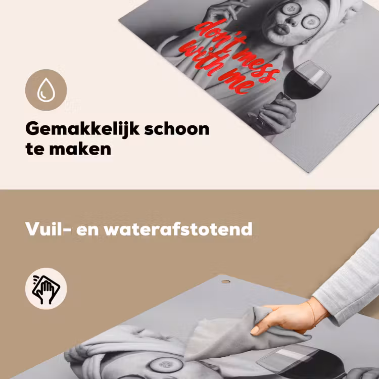 Don't mess with me - Wijn - Vrouw - Sigaret Inductie beschemer met haakjes klein -ky-schoon-nl