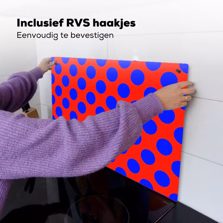 Dots - Klassiek - Rood Inductie beschemer met haakjes klein 777 -ky-ophangen-nl