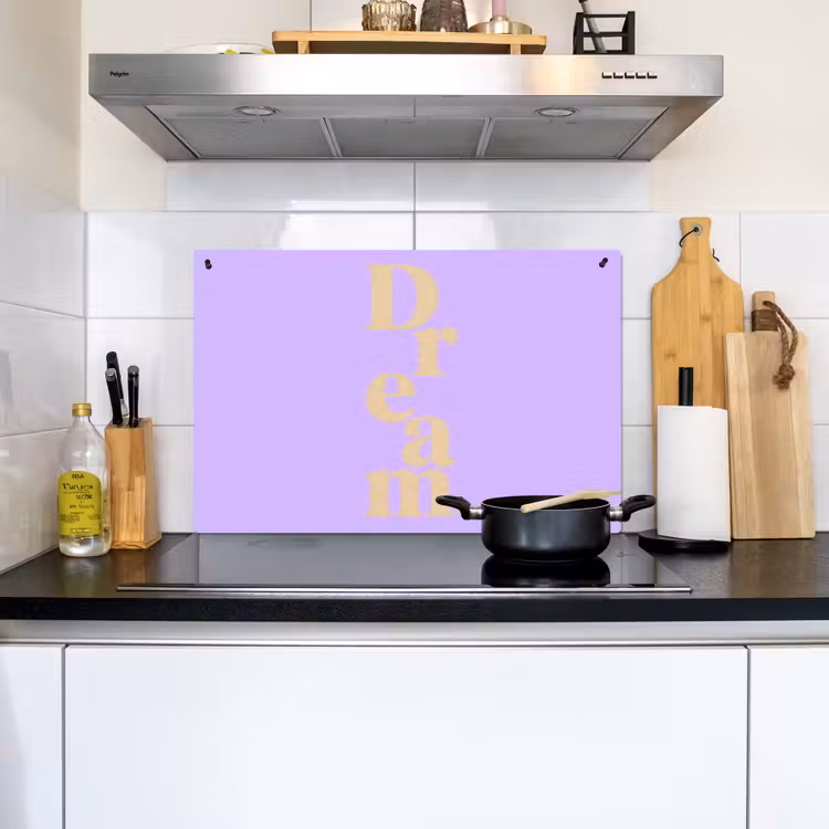 Dream - Paars - Typografisch Inductie beschemer met haakjes klein -sfeer1