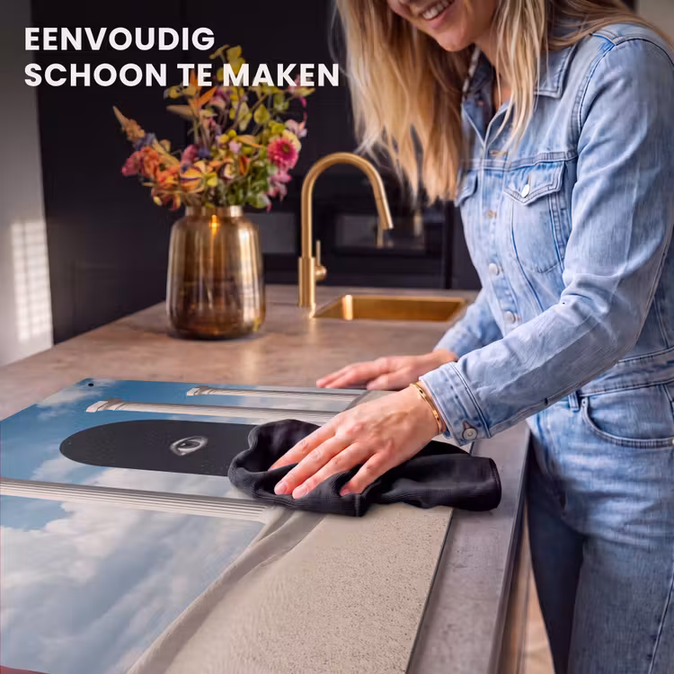 Inductiebeschermer & spatscherm (2in1) - Droom - Woestijn - Oog - Droom - Woestijn - Oog Inductie beschemer met haakjes klein