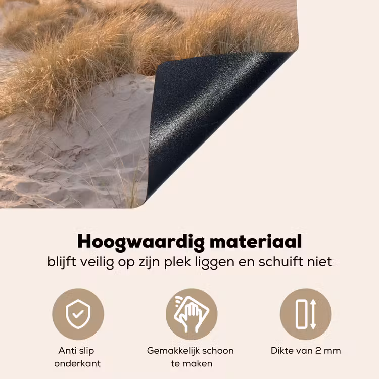 Duinen - Strand - Zee Inductie beschemer met haakjes klein -ky-onderkant-nl