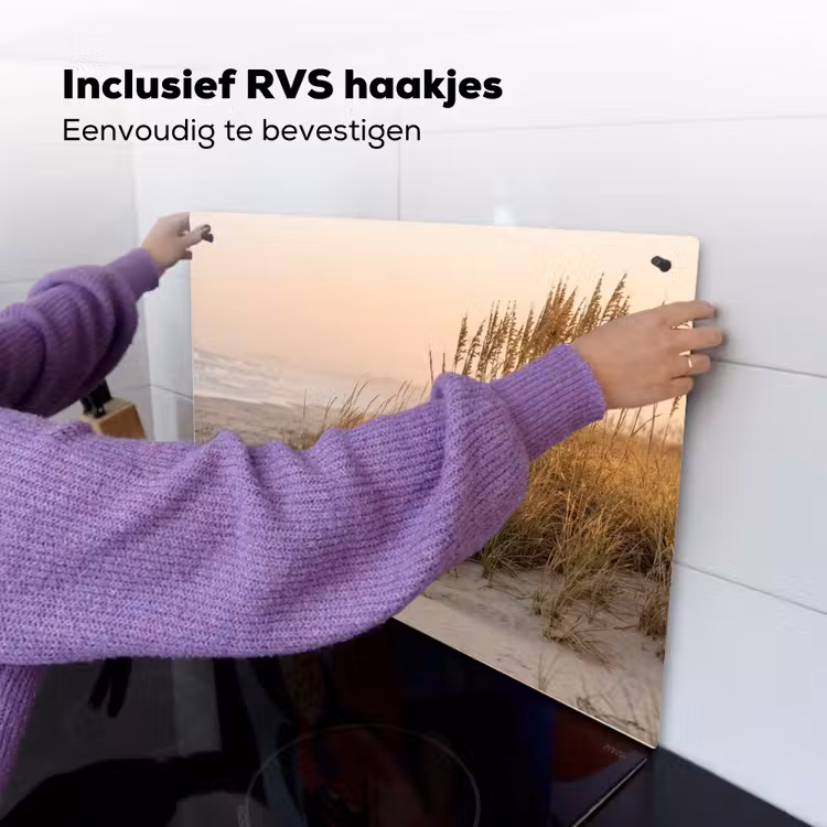 Duinlandschap - Zonsondergang - Strand Inductie beschemer met haakjes klein -ky-ophangen-nl