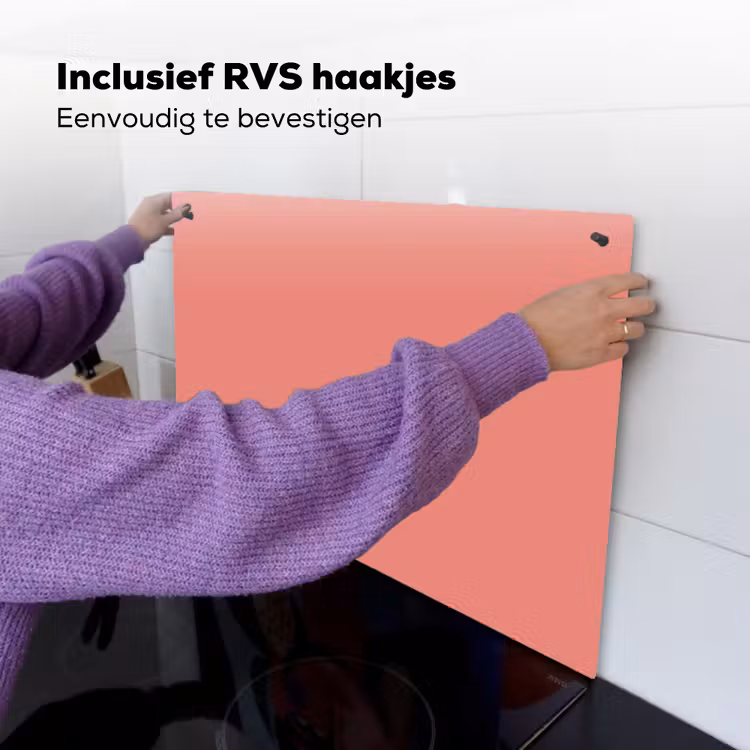 Dusty - Peach - Koraal Inductie beschemer met haakjes klein 777 -ky-ophangen-nl