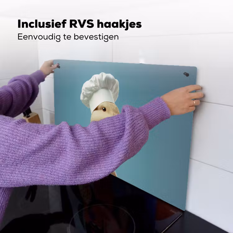 Eend - Koksmuts - Cute - Vogel Inductie beschemer met haakjes klein -ky-ophangen-nl