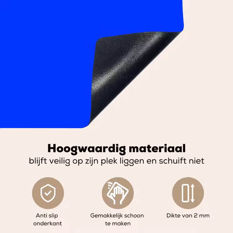 Electric - Blue - Blauw Inductie beschemer met haakjes klein 777 -ky-onderkant-nl