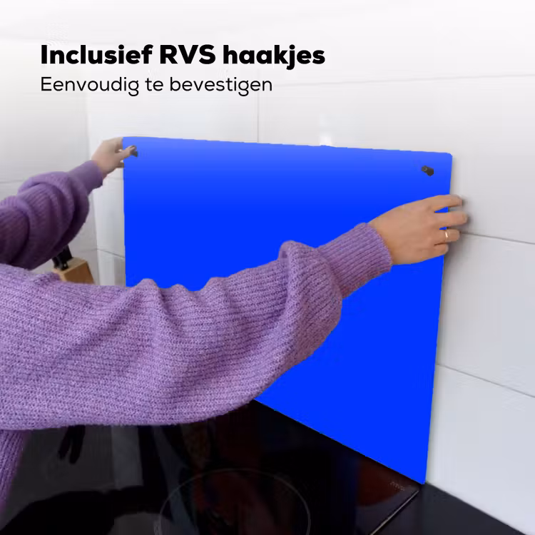 Electric - Blue - Blauw Inductie beschemer met haakjes klein 777 -ky-ophangen-nl