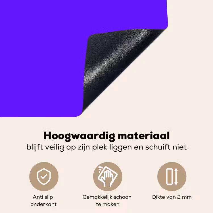 Electric - Indigo - Paars Inductie beschemer met haakjes klein 777 -ky-onderkant-nl