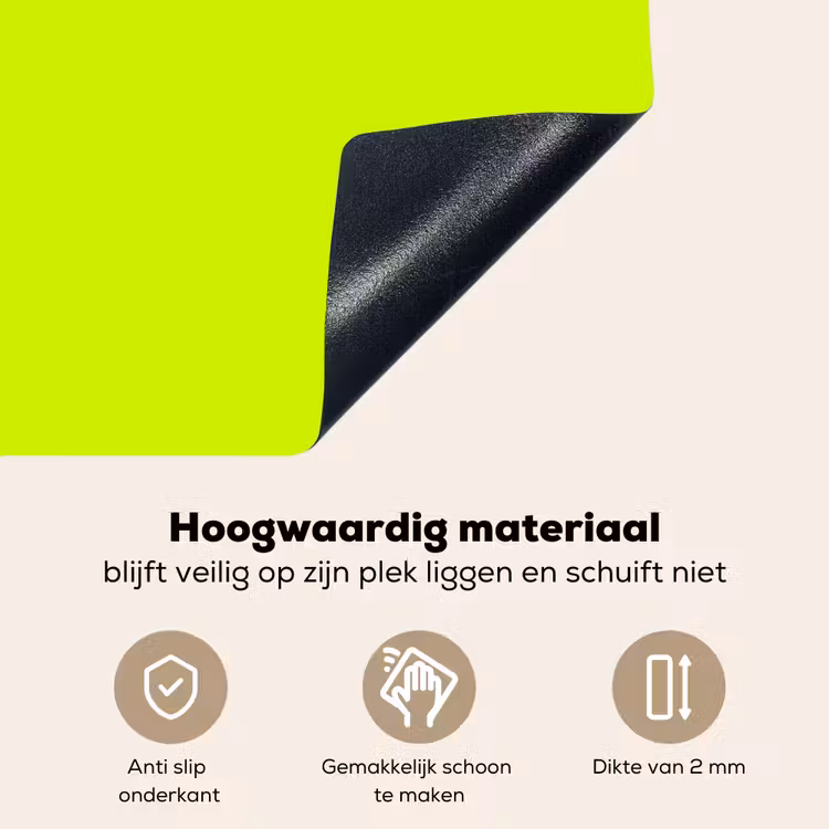Electric - Lemon - Geel Inductie beschemer met haakjes klein 777 -ky-onderkant-nl