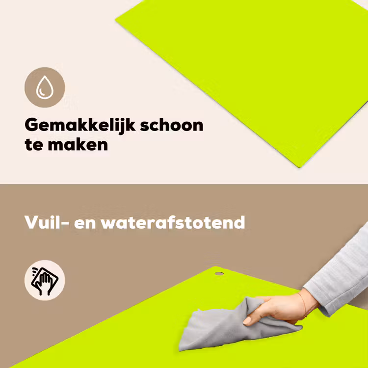 Electric - Lemon - Geel Inductie beschemer met haakjes klein 777 -ky-schoon-nl