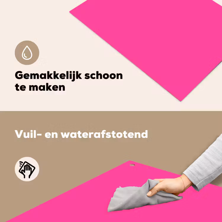 Electric - Magenta - Roze Inductie beschemer met haakjes klein 777 -ky-schoon-nl