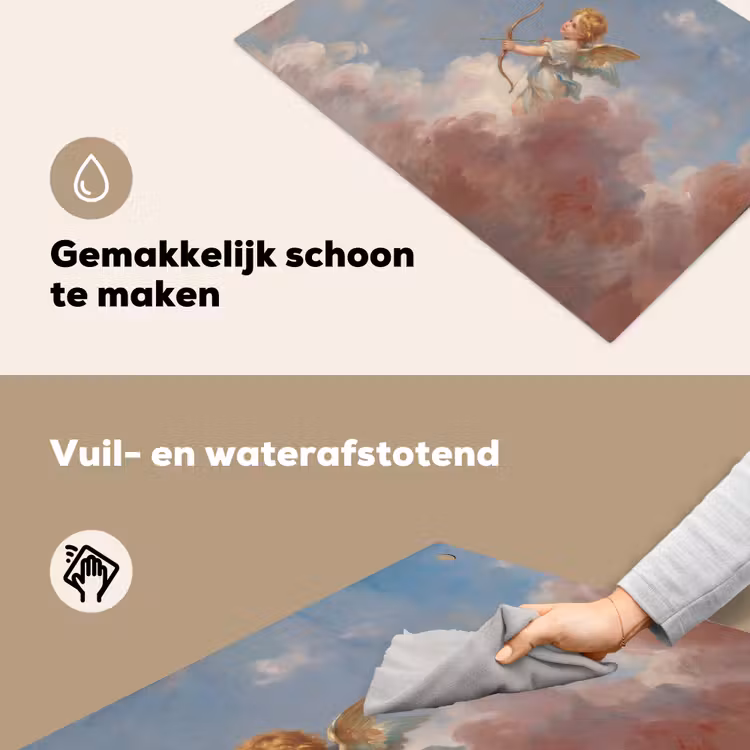 Engel - Pijl en boog - Mythologie - Klassiek Inductie beschemer met haakjes klein -ky-schoon-nl
