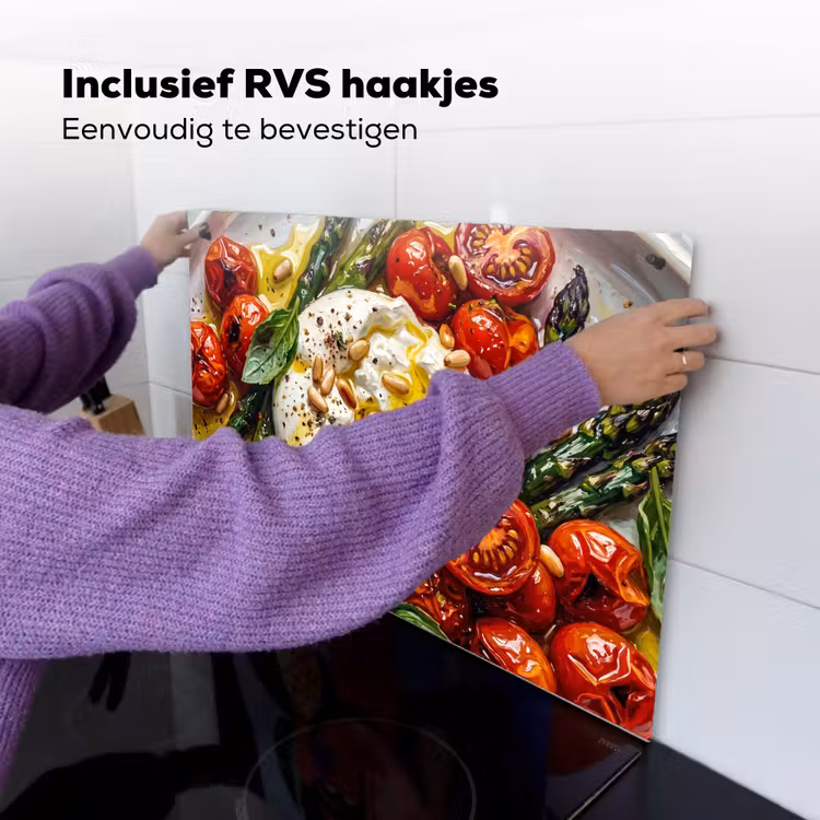 Eten - Groenten - Kaas - Modern - Vers Inductie beschemer met haakjes klein -ky-ophangen-nl