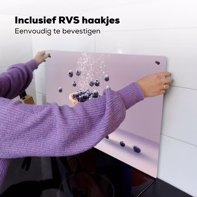 Eten - Taart - Bessen - Blauw Inductie beschemer met haakjes klein -ky-ophangen-nl