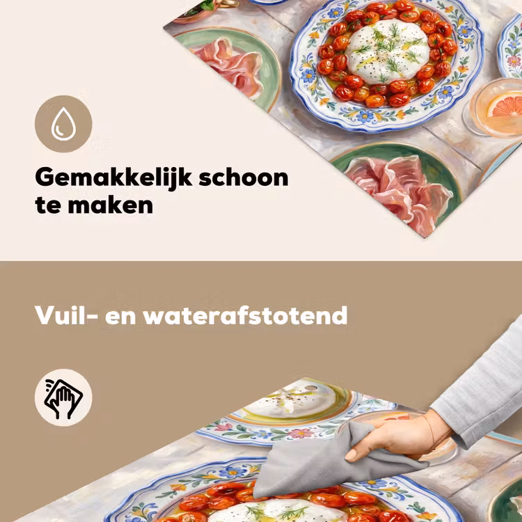 Eten - Tafel - Divers - Modern Inductie beschemer met haakjes klein -ky-schoon-nl