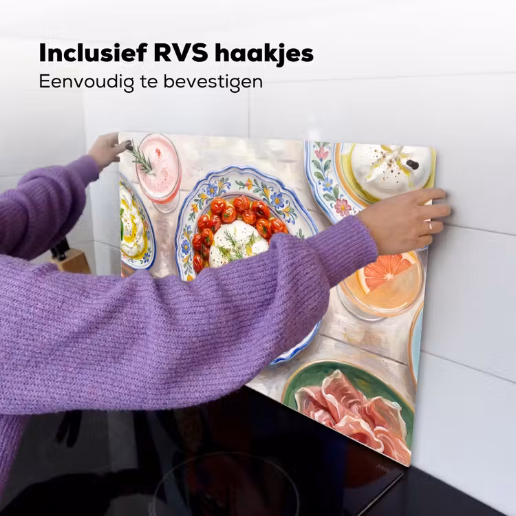 Eten - Tafel - Divers - Modern Inductie beschemer met haakjes klein -ky-ophangen-nl