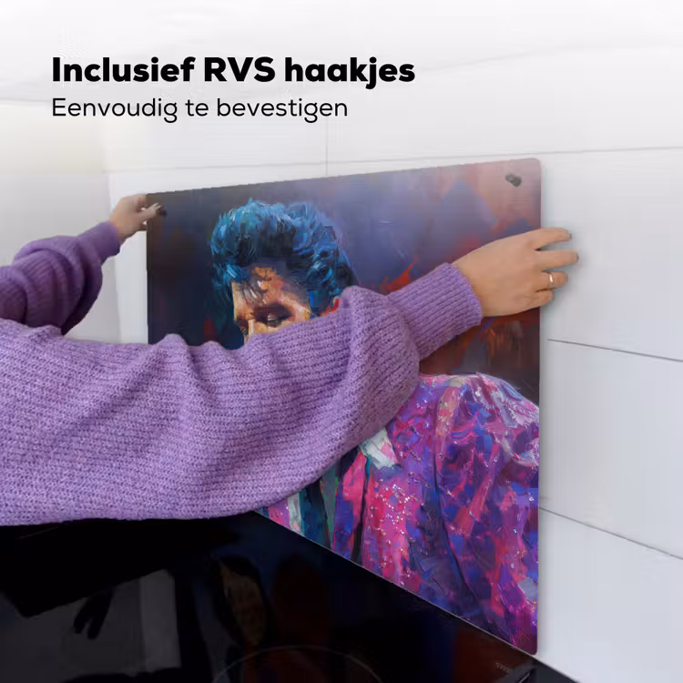 Expressief - Microfoon - Paars Inductie beschemer met haakjes middel -ky-ophangen-nl
