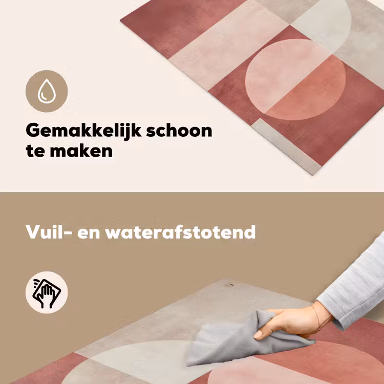 Figuren - Abstract - Roze Inductie beschemer met haakjes klein -ky-schoon-nl