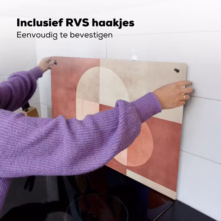Figuren - Abstract - Roze Inductie beschemer met haakjes klein -ky-ophangen-nl