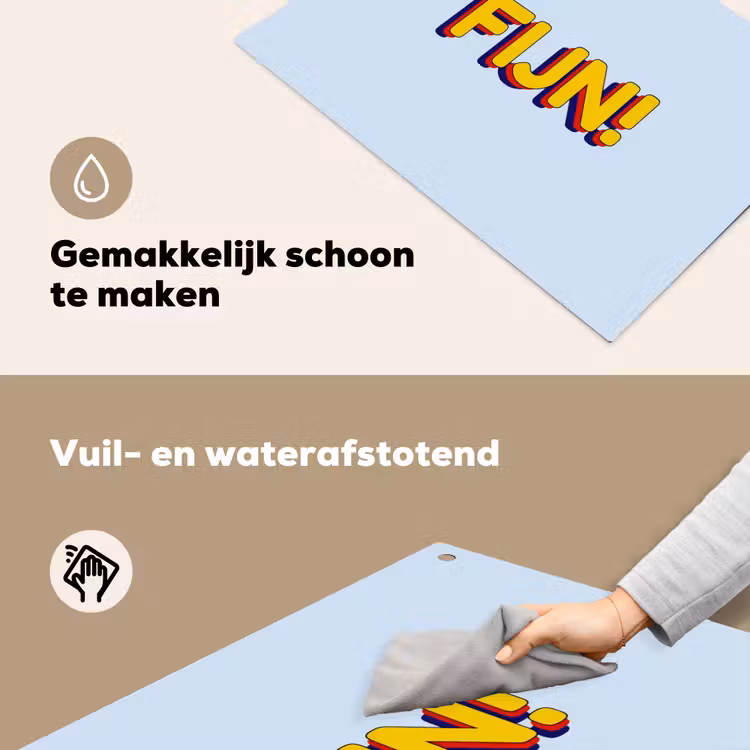 Fijn - Geel - Oranje Inductie beschemer met haakjes klein -ky-schoon-nl