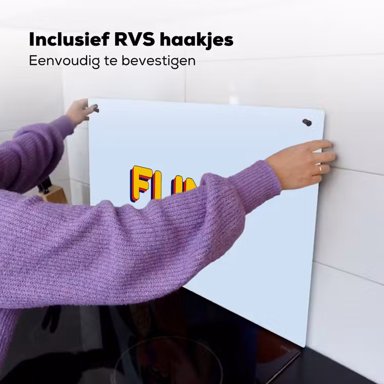 Fijn - Geel - Oranje Inductie beschemer met haakjes klein -ky-ophangen-nl